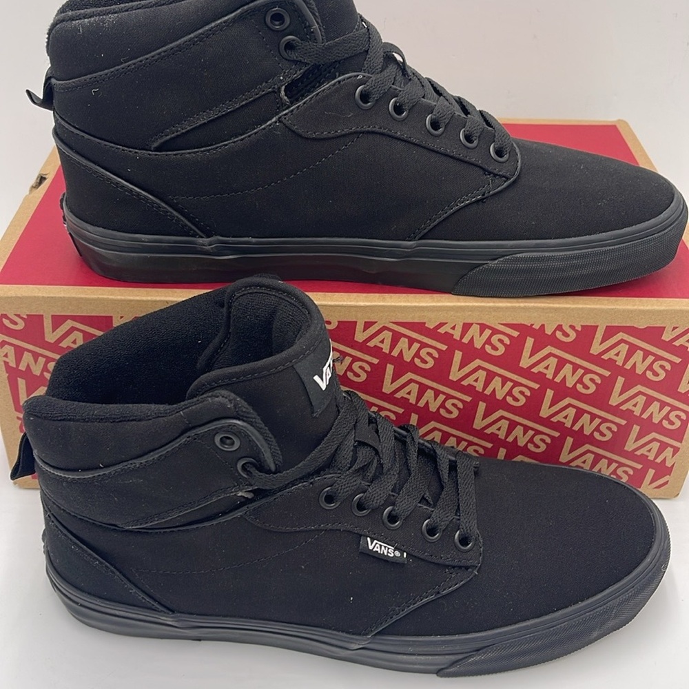 Vans WMNS Black High-Top Sneakers Atwood Hi (Canvas) Black/Black
VN0A38BV186 - Picture 2 of 16